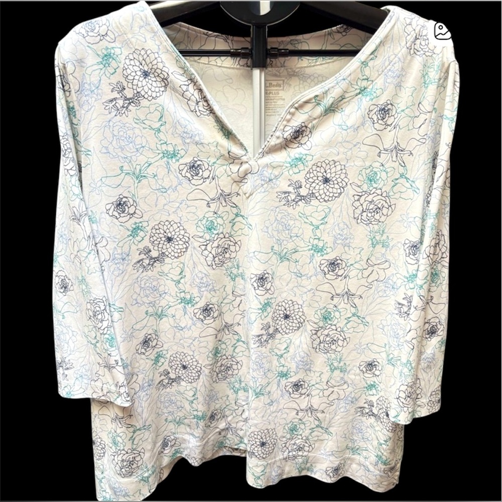 L.L. Bean 3X-Plus Supima Cotton Top, PTP 28